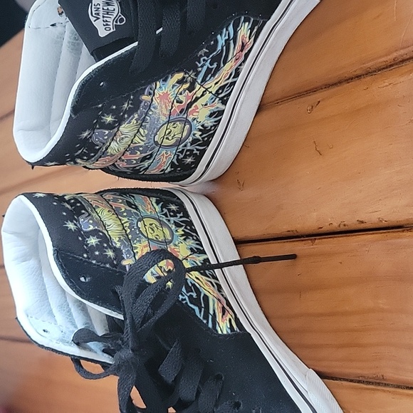 Kids Vans Glow in the Dark Skull High Tops Skate - Picture 5 of 5